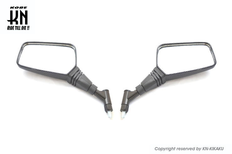 PCZミラー【ブラック】左10mm正ネジ,右10mm逆ネジ【YAMAHA】セット