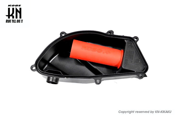 大容量エアクリーナーBOX【シグナスX4型/5型/BWS125/BWSX/BWSR】レッドフィルター