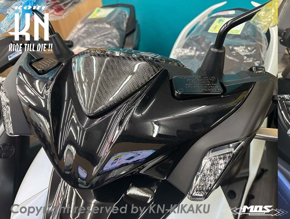 MOS カーボンフロントビッグアッパーカバー【シグナスX/XR(7型)】