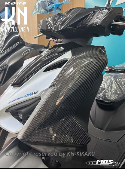 MOS カーボンフロントサイドカバー【シグナスX/XR(7型)】