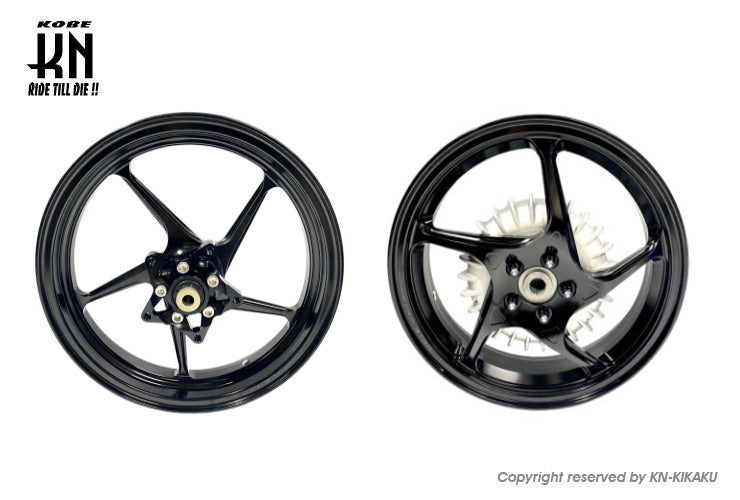 SHARKFACTORY 鍛造アルミホイール前後セット Kタイプ【シグナスX(1型/2型/3型)】ブラック