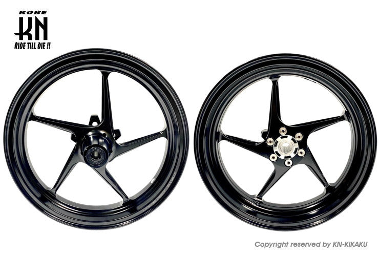 SHARKFACTORY 鍛造アルミホイール前後セット Kタイプ【シグナスX 4/5型】ブラック