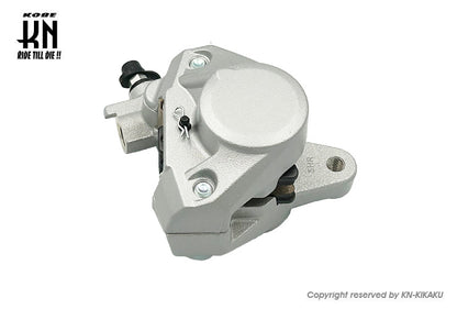 2POTキャリパー 対向キャリパー 鋳造キャリパー【シルバー】