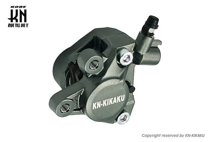 2POTキャリパー【対向キャリパー】鋳造キャリパー【ガンメタ】