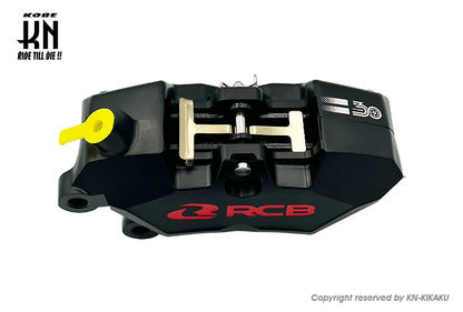 RCB  30周年記念 4POT ブレーキキャリパー R1 SERIES【40㎜ピッチ/左】ブラック