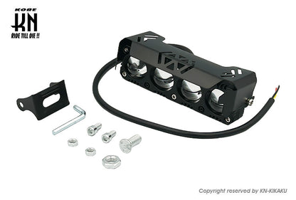 汎用LEDヘッドライト【4連】魚眼タイプ