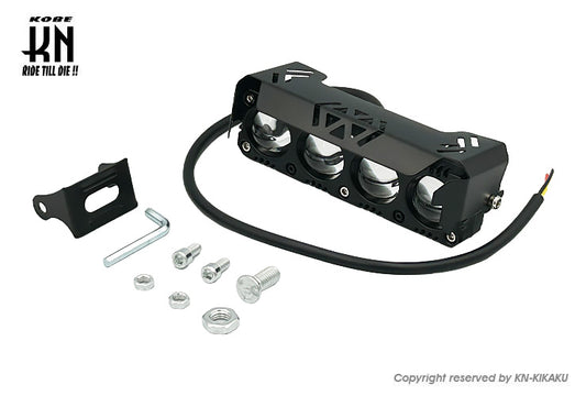 汎用LEDヘッドライト【4連】魚眼タイプ