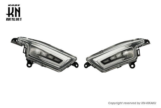 LEDウインカーアッセン【シグナスX4型/国内/台湾仕様】ホワイト/クリアーレンズ