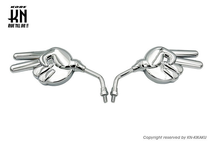 ミニジャンケンミラー 【ヤマハネジタイプ/8mm】 メッキ