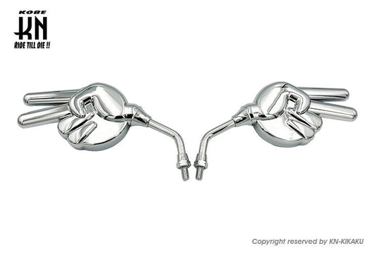 ミニジャンケンミラー 【ヤマハネジタイプ/8mm】 メッキ