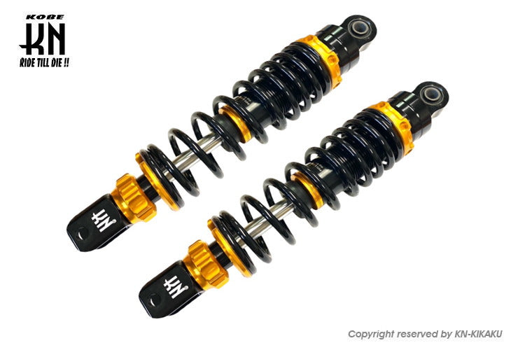 ローダウンスーパーショック2【シグナスグリファス/GRYPHUS 6型(BKG/B8R)/X FORCE/NMAX】ゴールド【減衰調整付】