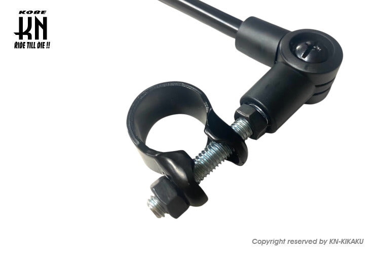 汎用バックミラー 【クランプ式固定】左右共通タイプ【1本売り】