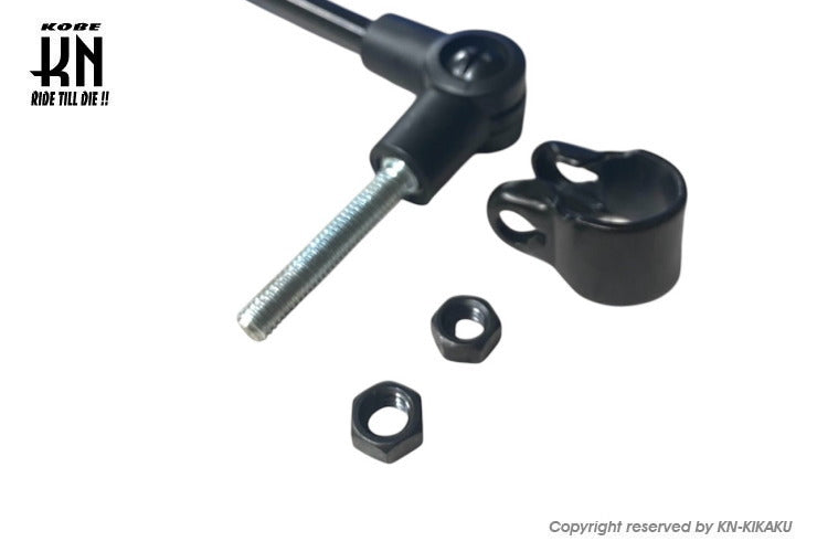 汎用バックミラー 【クランプ式固定】左右共通タイプ【1本売り】