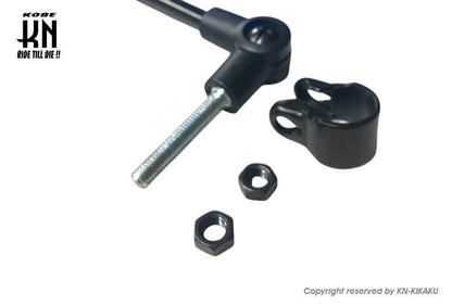 汎用バックミラー 【クランプ式固定】左右共通タイプ【1本売り】