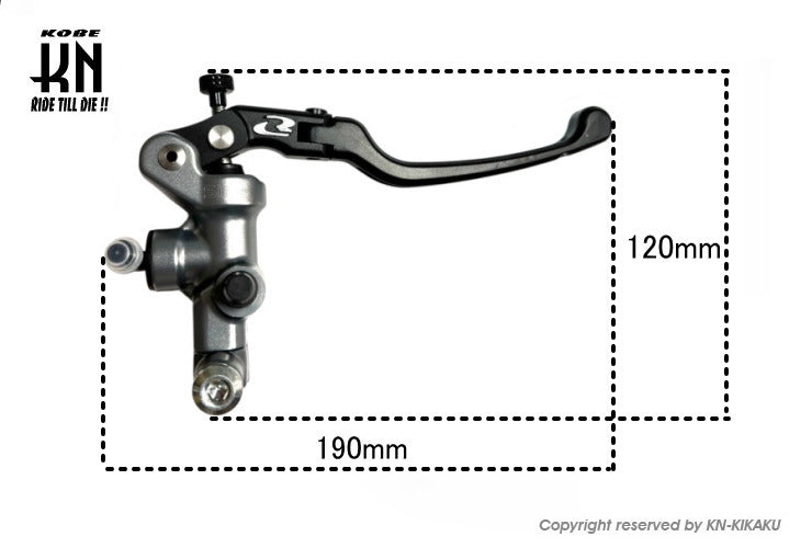 RCB 鍛造マスターシリンダー【S1-FL】17mm【右】グレー