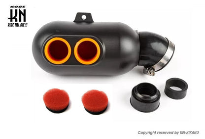 汎用エアクリBOX【46mm,35mm,28mm】3WAYタイプ【オレンジ】