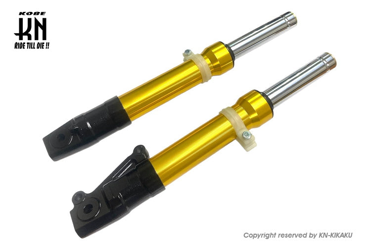 フロントフォーク【ディオ系DISK】ブラック/ゴールド