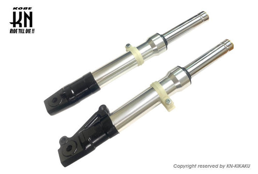 フロントフォーク【ディオ系DISK】ブラック/シルバー