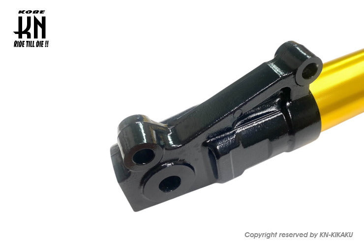 ローダウンフロントフォーク【ディオ系DISK】ブラック/ゴールド