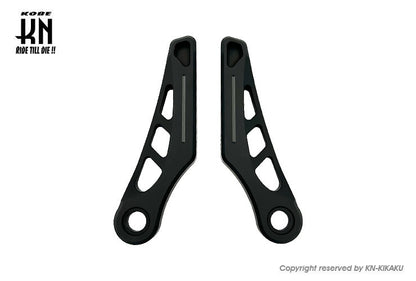 デュアルカラーアルミステップ2【シグナスX/マジェS】マットブラック/ブラック