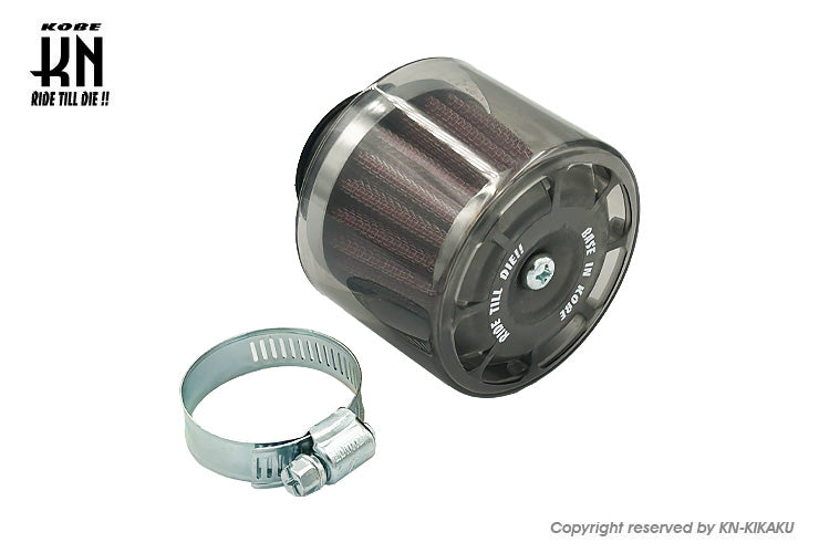 汎用 パワーフィルターストレート【タイプ2】ブラック 【35mm～37mm】