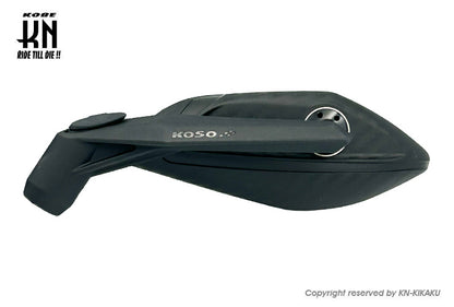 KOSOバックミラー【GTミラー タイプ2】ネジ径 8/10mm【クリアーレンズ】