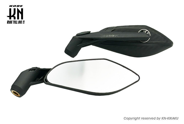 KOSOバックミラー【GTミラー タイプ2】ネジ径 8/10mm【クリアーレンズ】