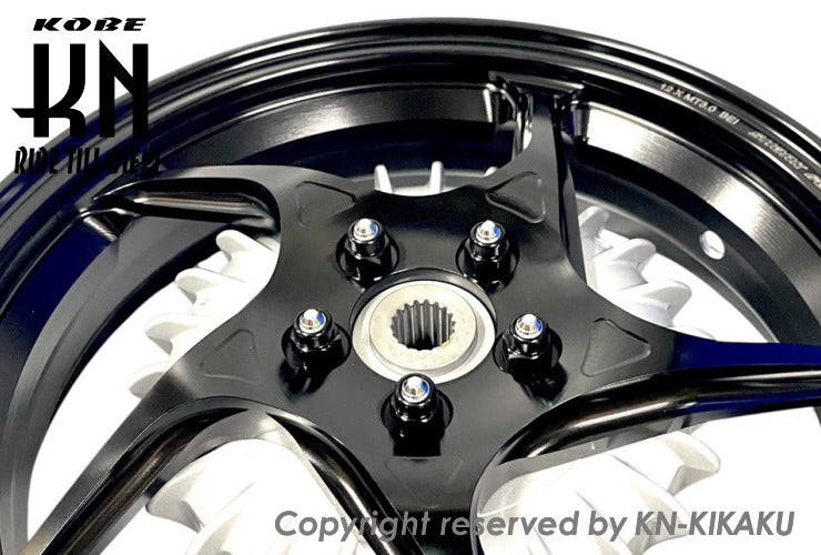 SHARKFACTORY 鍛造アルミホイール前後セット Kタイプ【シグナスX(1型/2型/3型)】ブラック