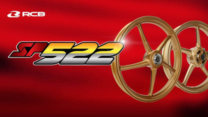 RCB 鋳造ホイール前後セット【SP522】【GSX-S125/150/GSX-R125/150】ブラック