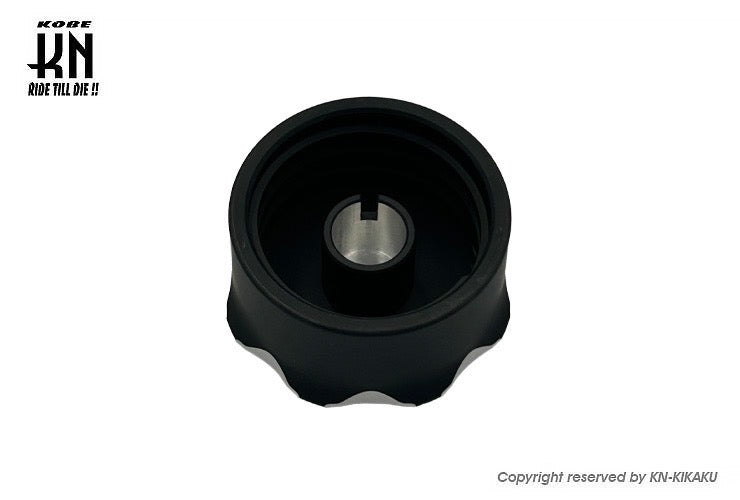 ビレットデュアルオイルタンクキャップ【ホンダスクーター系】シルバー