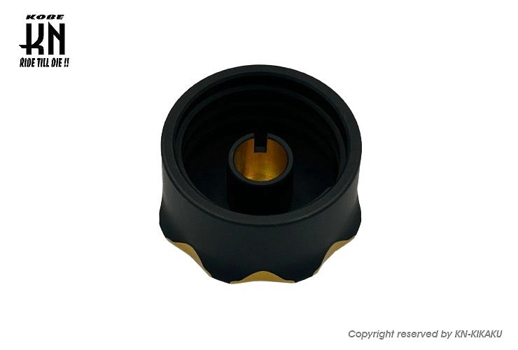 ビレットデュアルオイルタンクキャップ【ホンダスクーター系】ゴールド