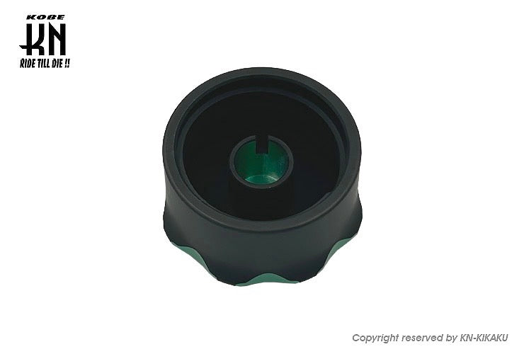 ビレットデュアルオイルタンクキャップ【ホンダスクーター系】グリーン