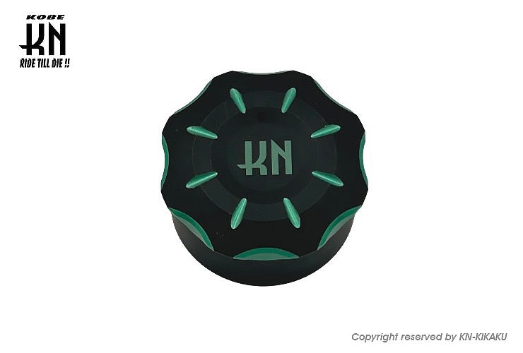 ビレットデュアルオイルタンクキャップ【ホンダスクーター系】グリーン