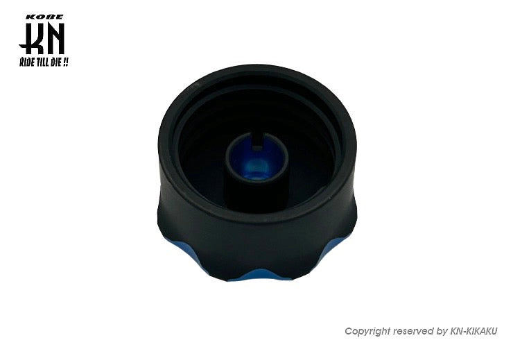 ビレットデュアルオイルタンクキャップ【ホンダスクーター系】ブルー