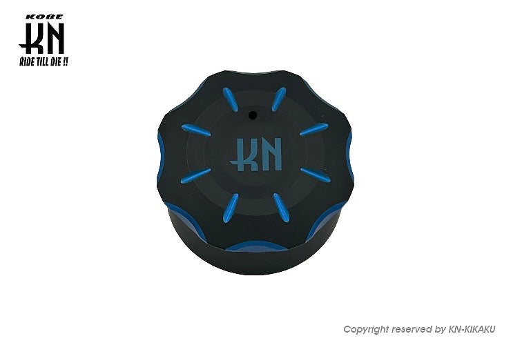 ビレットデュアルオイルタンクキャップ【ホンダスクーター系】ブルー