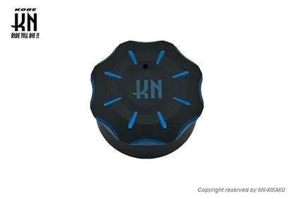 ビレットデュアルオイルタンクキャップ【ホンダスクーター系】ブルー