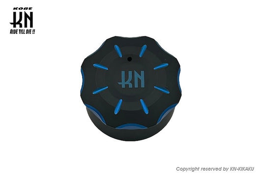 ビレットデュアルオイルタンクキャップ【ホンダスクーター系】ブルー