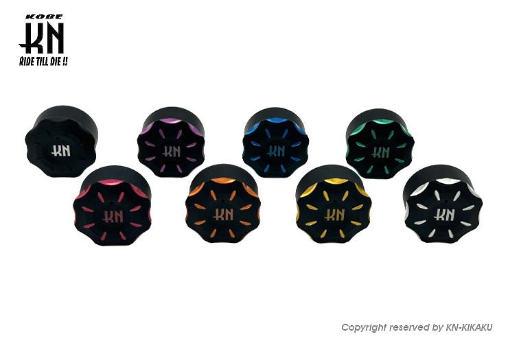 ビレットデュアルオイルタンクキャップ【ホンダスクーター系】ブルー