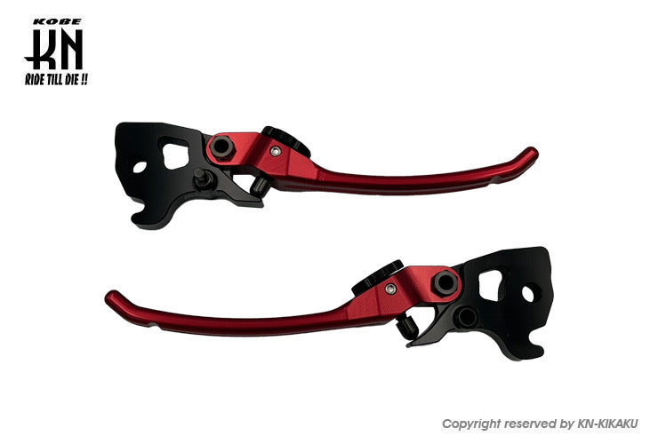 NCY アジャスタブルブレーキレバー【SMAX/マジェS/シグナス4-5型/BWSR】レッド