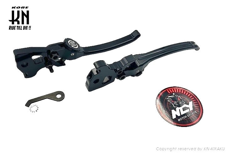 NCY アジャスタブルブレーキレバー【SMAX/マジェS/シグナス4-5型/BWSR】ブラック