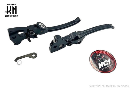 NCY アジャスタブルブレーキレバー【SMAX/マジェS/シグナス4-5型/BWSR】ブラック