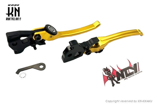 NCY アジャスタブルブレーキレバー【SMAX/マジェS/シグナス4-5型/BWSR】ゴールド