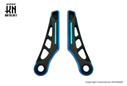 デュアルカラーアルミステップ2【シグナスX/マジェS】マットブラック/ブルー