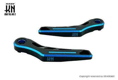 デュアルカラーアルミステップ2【シグナスX/マジェS】マットブラック/ブルー