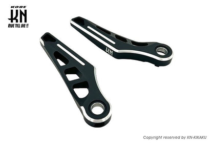 デュアルカラーアルミステップ2【シグナスX/マジェS】マットブラック/シルバー