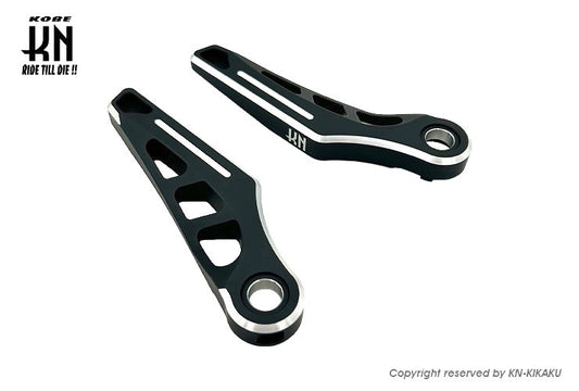 デュアルカラーアルミステップ2【シグナスX/マジェS】マットブラック/シルバー