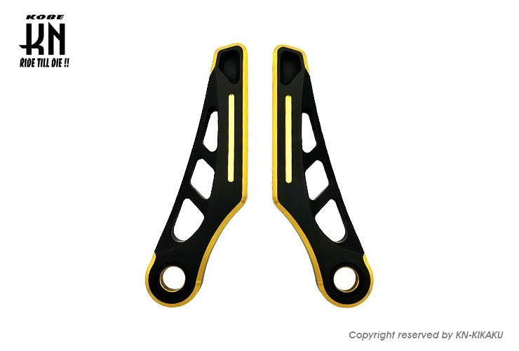 デュアルカラーアルミステップ2【シグナスX/マジェS】マットブラック/ゴールド