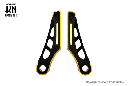 デュアルカラーアルミステップ2【シグナスX/マジェS】マットブラック/ゴールド