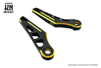 デュアルカラーアルミステップ2【シグナスX/マジェS】マットブラック/ゴールド