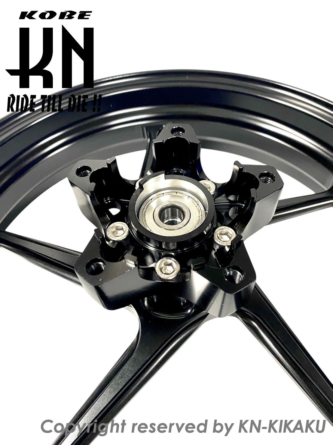 SHARKFACTORY 鍛造アルミホイール前後セット Kタイプ【シグナスX 4/5型】ブラック